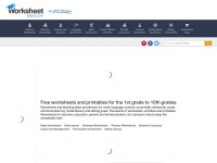 Desktop screenshot for worksheetplace.com