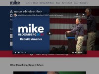 Desktop screenshot for mikebloomberg.com