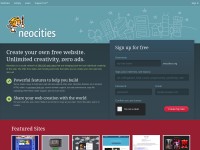 Desktop screenshot for neocities.org