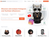 Desktop screenshot for hypeauditor.com