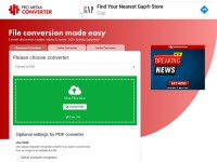 Desktop screenshot for promediaconverter.com