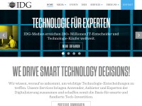 Desktop screenshot for idg.de