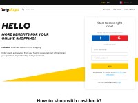 Desktop screenshot for letyshops.com