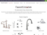 Desktop screenshot for faucetlist.com