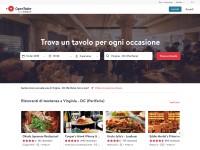 Desktop screenshot for opentable.it