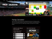 Desktop screenshot for parlaycalculator.com
