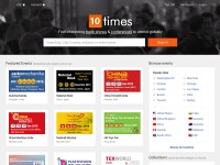 Desktop screenshot for 10times.com