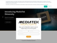 Desktop screenshot for mediatek.com