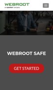 How 8webroot.com looks like on a mobile device such as an iPhone.