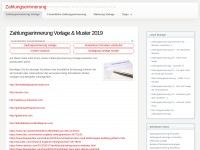 Desktop screenshot for zahlungserinnerung-vorlage.de