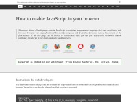 Desktop screenshot for enable-javascript.com