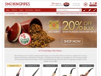Desktop screenshot for smokingpipes.com