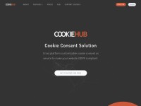 Screenshot of cookiehub.com