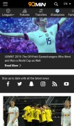 How 90min.com looks like on a mobile device such as an iPhone.