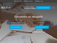 Desktop screenshot for lexdir.mx