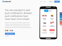 Desktop screenshot for webpushr.com