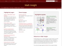Desktop screenshot for mathinsight.org