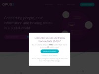 Desktop screenshot for opus2.com