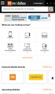 How 91mobiles.com looks like on a mobile device such as an iPhone.