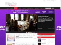 Desktop screenshot for mediaincanada.com