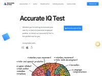 Desktop screenshot for accurateiqtest.com