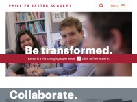 Desktop screenshot for exeter.edu