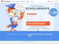 Desktop screenshot for scholarshipowl.com