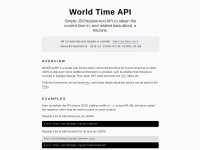 Desktop screenshot for worldtimeapi.org