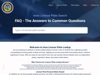 Desktop screenshot for iowalicenseplate.com