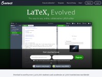 Desktop screenshot for overleaf.com
