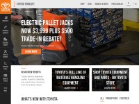 Desktop screenshot for toyotaforklift.com