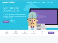 Desktop screenshot for powerhosting.dk