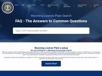 Desktop screenshot for wyominglicenseplate.com