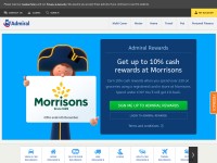 Desktop screenshot for admiral.com