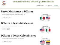 Desktop screenshot for convertirpesos.com