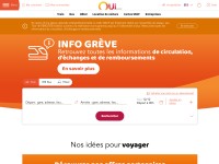 Desktop screenshot for oui.sncf