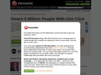 Desktop screenshot for einpresswire.com