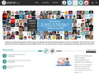 Desktop screenshot for phplist.org