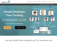 Desktop screenshot for timesheets.com