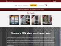 Screenshot of burglarbarwarehouse.co.za