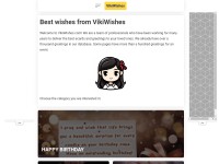 Desktop screenshot for vikiwishes.com