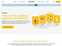 Desktop screenshot for spreaker-beta.com