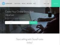 Desktop screenshot for ultracart.com