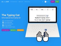 Desktop screenshot for thetypingcat.com