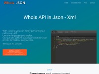 Desktop screenshot for whoisjson.com