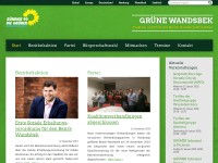 Desktop screenshot for gruene-wandsbek.de