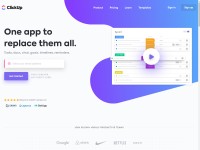 Desktop screenshot for clickup.com