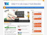 Desktop screenshot for dailythuecongminh.com