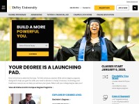 Desktop screenshot for devry.edu