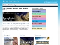 Desktop screenshot for bible-knowledge.com
